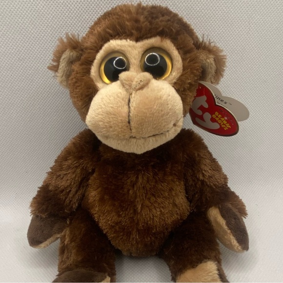 Ty Brown and Tan Monkey Plush - Vines - Picture 5 of 5